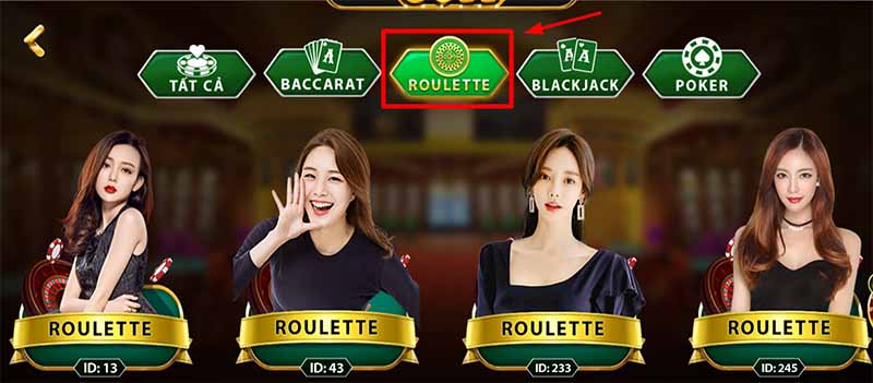 Sảnh chơi Roulette Gnbet